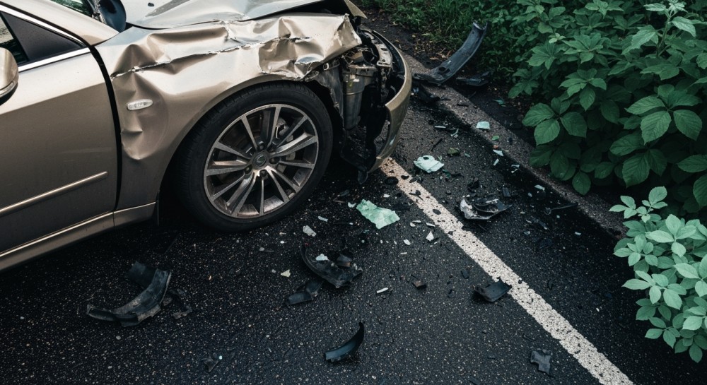 Kolizja na trasie Maltanki: kolejka wykolejona po zderzeniu z BMW